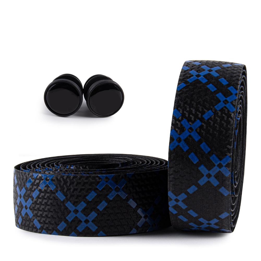 

1 Pair Silicone Bicycle Handlebar Strap Waterproof Wear-resistant Tape Road Bike Black+blue #1