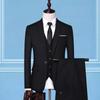 Men's Korean Style Business Suit: Three-Piece Trendy Casual Groomsmen Outfit