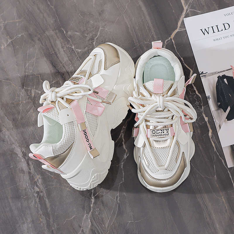 Fashion Height Increasing Thick Heel Woman Summer Long Boots Boots Sneakers Adult Basketball Shoes Sports Real Releases Sneekers