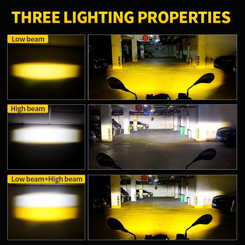 1Set 40W Motorcycle LED Spotlight Fog Lights For BMW R1250GS ADV F800GS R 1250 GS LC Yamaha MT07 MT09 Auxiliary Light Assemblie