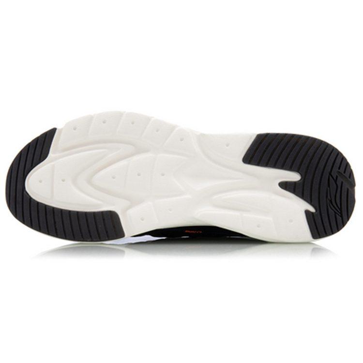 Li Ning Spark Fabric Lightweight Slip Resistant Lightweight Anti Slip Low Top Sports Casual Shoes Men's White Orange AGLQ057-6