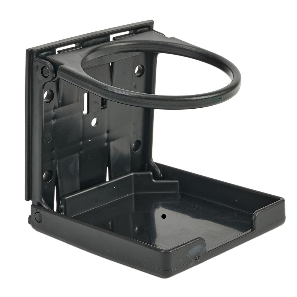 Accessories Drink Holders Cup Holder Double-sided Plastic Portable Black Car Car Folding Cup Holder Foldable RV