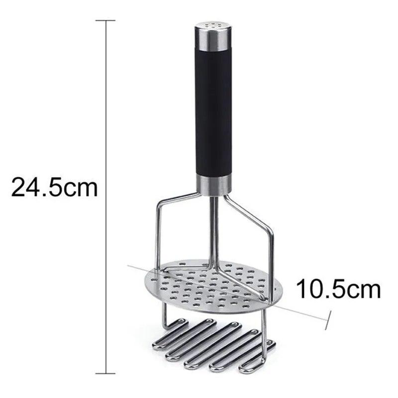 Herramienta de cocina Prensa de patatas de acero inoxidable de doble capa Triturador de patatas Triturador de batata Triturador manual de frutas