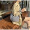 Korean version of simple nylon shoulder bag new foreign style plaid dumpling bag versatile casual light messenger bag women
