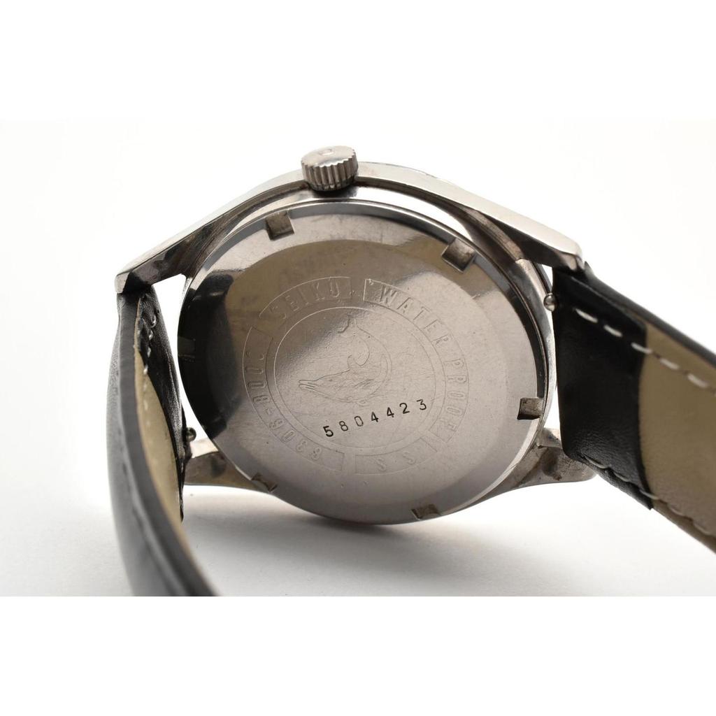 Used Good Condition SEIKO Seikomatic 6306-8000 Automatic Day Date Silver Dial Stainless Steel Vintage 1970's Unisex Watch Working Item