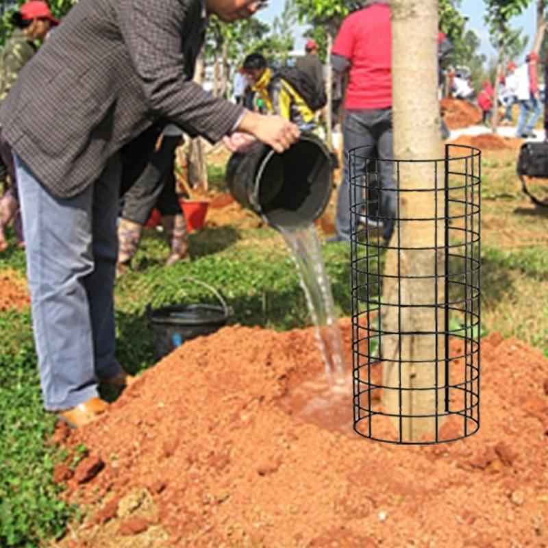 Tree Trunk Protectors 6pcs Plant Guards Protectors with Ziped Ties Metal Stakes Garden Protections Tree Wrap Cage for Damage