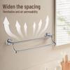 Yipan Silver Towel and Hair Dryer Rack Set