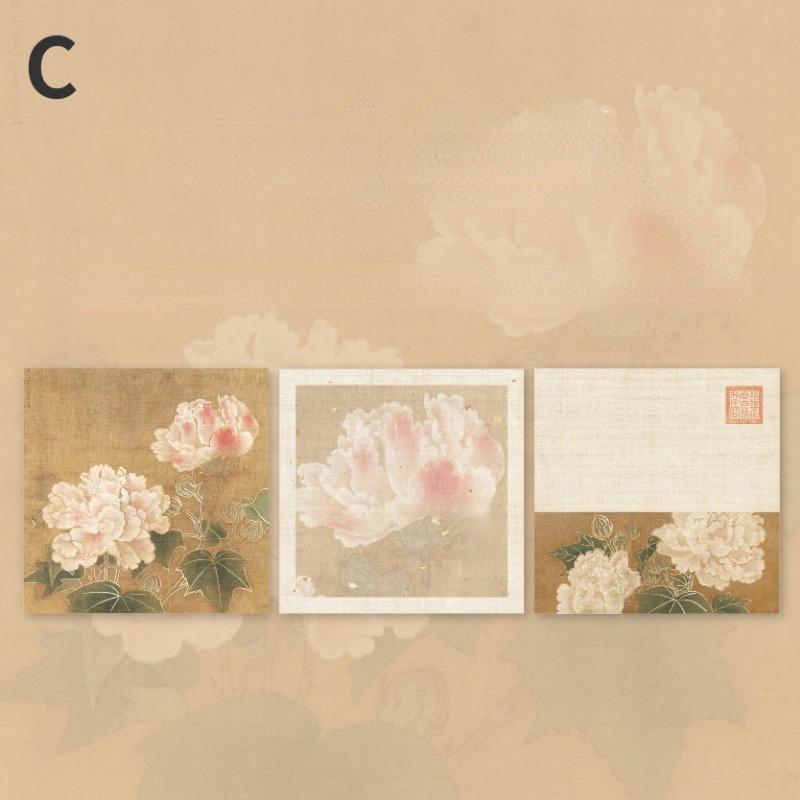 

90 листов полностью выглаженных золотых трехслойных липких заметок с высокой эстетической ценностью, бумага для ручного счета, липкие заметки в античном стиле