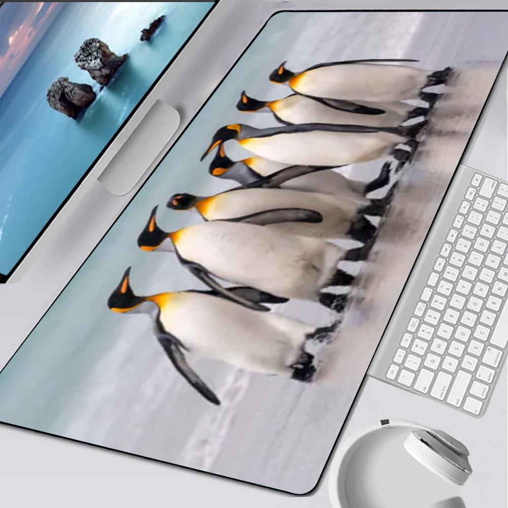 Pinguino antartide carino madagascar Tappetino per Mouse Tappetino in Gomma Laptop Xxl Mousepad Quaderno Giocatore Tavolo Computer Accessori da Gioco