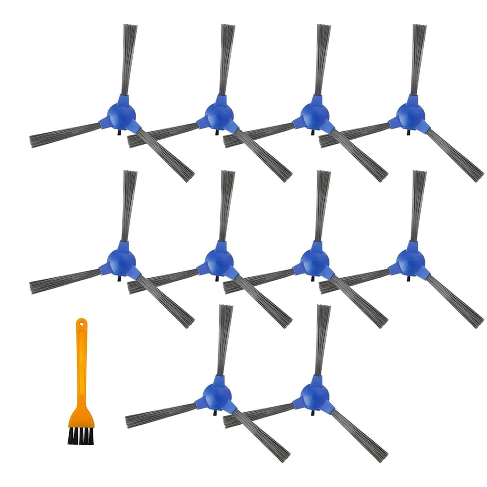 

Набор из 10 боковых щеток, щетка для чистки углов, пластиковая текстура, товары для уборки дома, идеально подходит для роботов-пылесосов