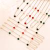 Lucky Five-Petal Flower & Clover Jewelry Necklace and Bracelet Set