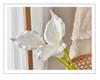 10Pcs Artificial EVA White Calla Lily Flowers Wedding Decor Bridal Bouquet Fake Hoonlily Flowers Home Decoration Party Floral
