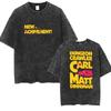 Hett Spel Dungeon Crawler Carl Vintage Tvättade T-shirts Prinsessamunk Rolig Katt Grafisk T-shirt Herr Dam Överdimensionerad Bomulls-T-shirt