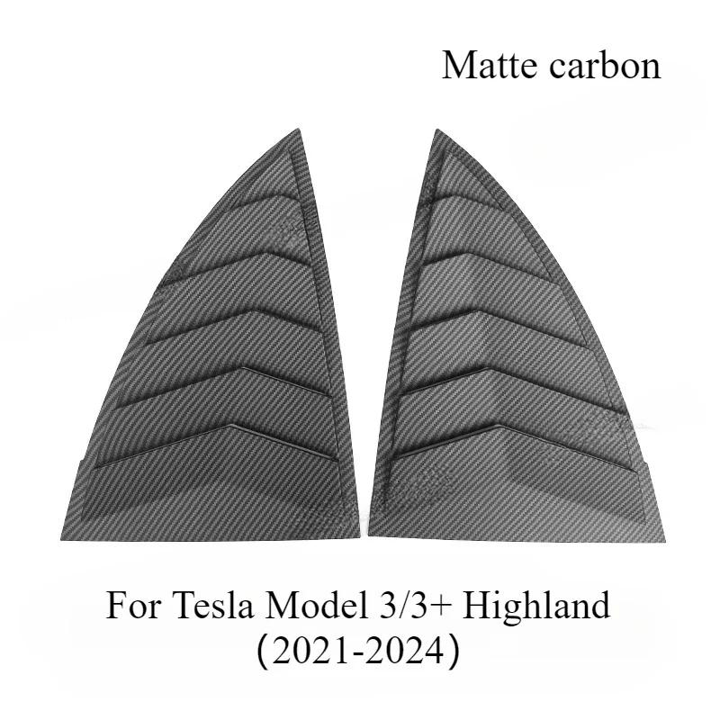 For Tesla Model 3/3 Highland Model Y/Y Juniper Rear Triangle Blinds Rear Triangle Window Spoiler Louver Shutter Cover Decoration
