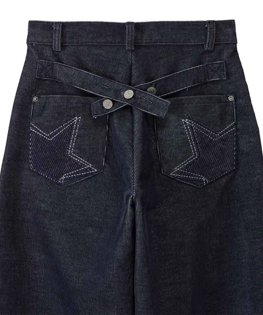 Dandel Dd Star Applique Corduroy Pants (Indigo)