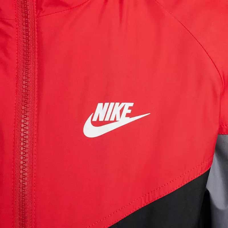 Nike Jacket Hooded Zipper Comfortable Long Sleeve Unisex Jackets Red Black HJ2534-657