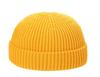 Autumn  Winter Short Warm Melon Hat Men Knitted Round Top Brimless Cold Hat Women Street Hip-Hop Wool Beanie