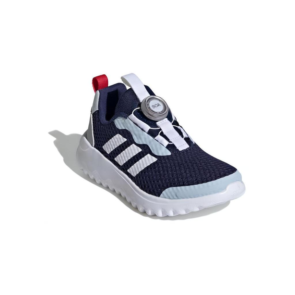 Adidas Activeflex Boa 3.0 Comfortable Versatile Shock Absorbing Durable Low Top Kids Running Shoes Kids Running Shoes Gray White Blue ID3378