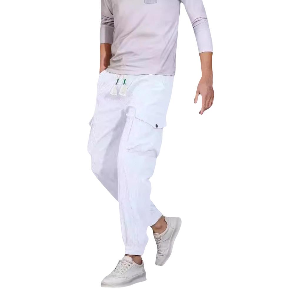 Pánské volné sportovní kalhoty s dlouhým panelem, fitness, běžecké a tréninkové kalhoty