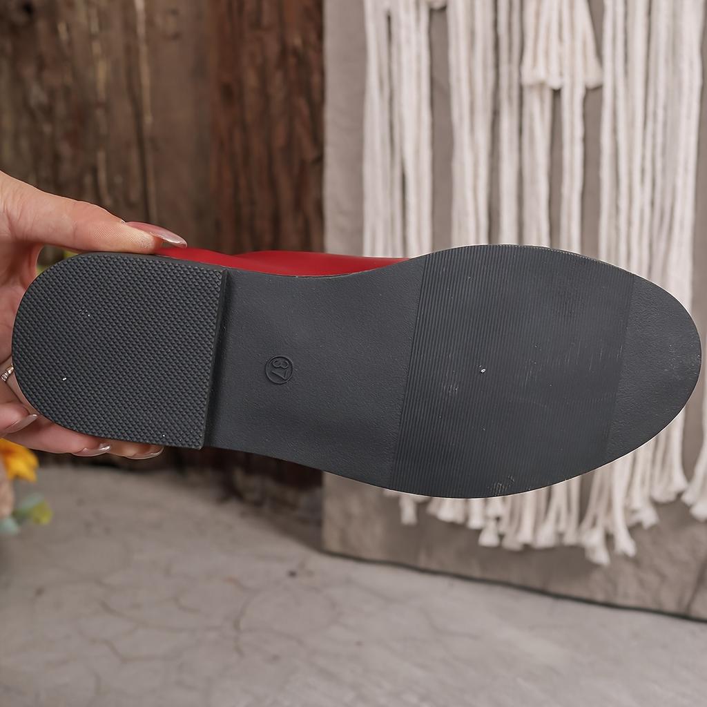 Women'S Fashion Single Shoes, Western Style, Synthetic Upper, Synthetic Inner, TPR Sole, Synthetic Insole, with Do Not Wash Care Instructions