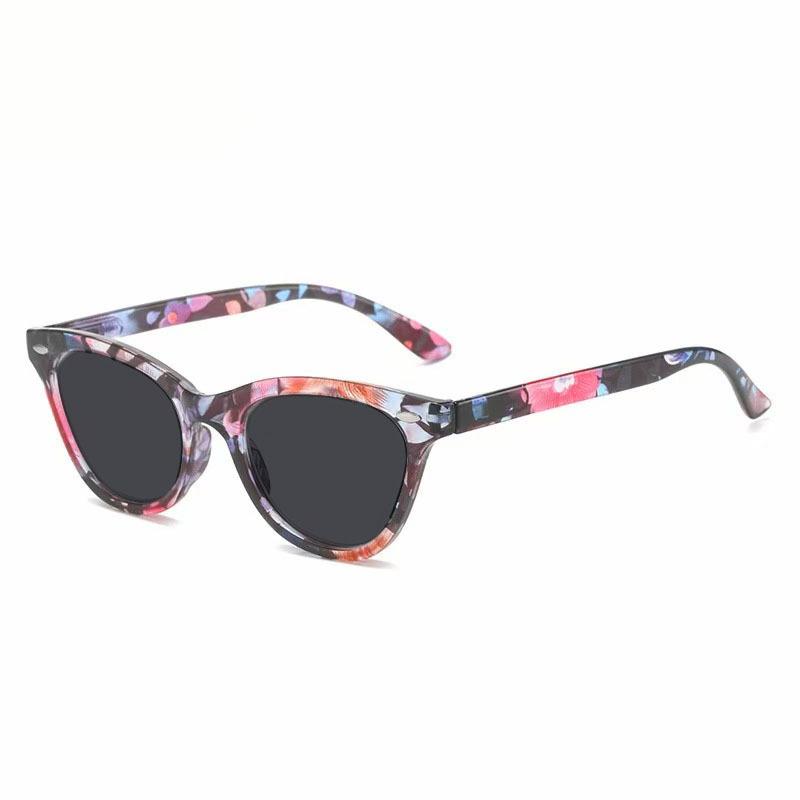 Fashion Gray Lenses Myopia Glasses for Women Trendy Casual Outdoor Sunglasses with Minus Diopters Cat Eye Anti-UV Eyewear Men