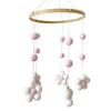 Baby Crib Mobile for Boys Girl Felt Flower Nursery Mobile Baby Mobile Handmade Ceiling Mobile Gift for Christmas