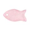 Ciondolo Piccolo Pesce 22mm con Sei Cristalli Sintetici Rari Fatto a Mano Materiali Naturali Levigato Liscio Fascino per Gioielli DIY