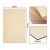 10 Pieces Wooden Rectangle Smooth Blank Wood Sign DIY for Students