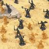 50pcs Mini Medieval Soldier Figurines - 12 Styles Miniatures for Military Enthusiast RPG War Games Table Ornament Car Decor JXB