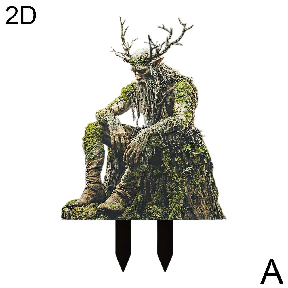 

Садовые колышки Вставка для земли Водонепроницаемый наружный декор Дерево Эльф Акриловый Двор Двор Дерево Эльф Знак S D6Q0 6-1pcs