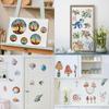 CRASPIRE 8 Sheets 8 Styles Turtle Window Sticker Self Adhesive Sea Grass Ocean Wall Decals Peel and Stick Clings PVC Waterproof Decor for Bedroom