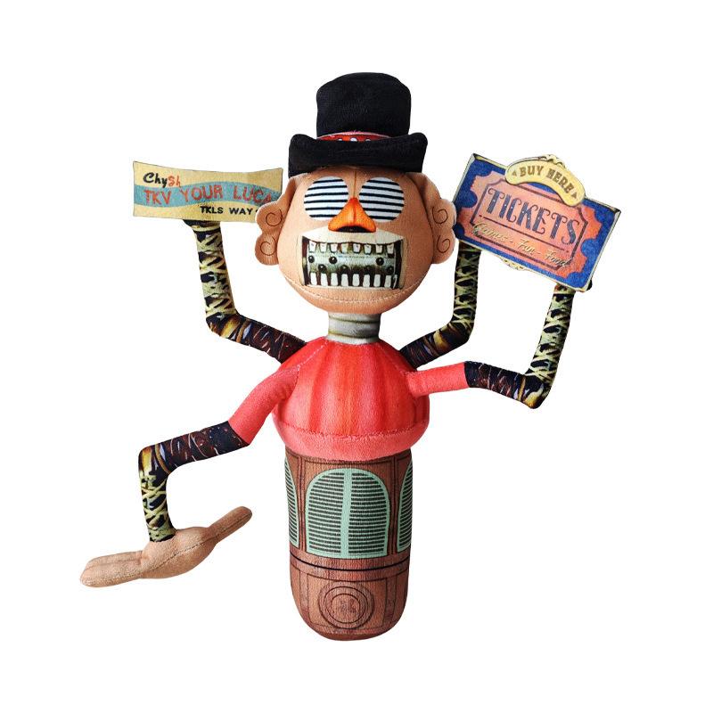 Imitation Animated Clown Plush Toy Replica Clown Stuffed Doll Short-Style Plush Toy 25cm