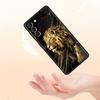 Cross Pattern Bicolor Lion Phone Case for Samsung Galaxy S26 S25 S24 S23 S22 S20 S21 FE Ultra S25Edge Plus 5G Soft TPU Cover Bag