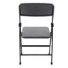 Black Painted Metal Folding Chair 1:6 Scale Dolls House Miniature Accessories