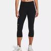 Under Armour Running Training Compression Three-Quarter Fitness Pants Women Bottoms Black 1368180-001