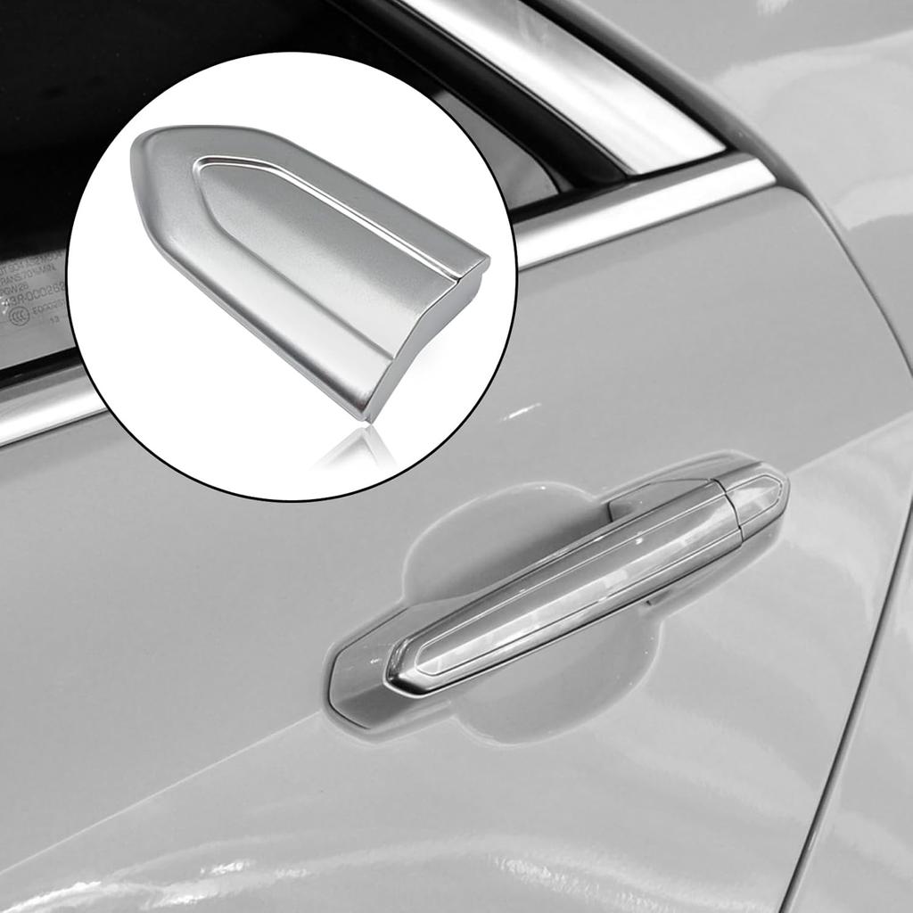 Front Driver Side Door Handle Lock Cover Cap Compatible with Cadilac ATS CTS XTS XT5 CT6, Automotive Exterior Door Handles Lock Bezel Cover Cap