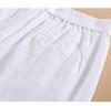 Women's Japanese Style White Linen Wide-Leg Pants - Relaxed Fit, Sun Protection, Casual Straight-Leg for Spring/Summer