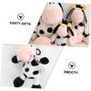 Iplusmile Plush Cow Keychain - Fluffy Animal Charm, Toy, Lightweight, Perfect for Bags, Keychains, Parties, Gifts