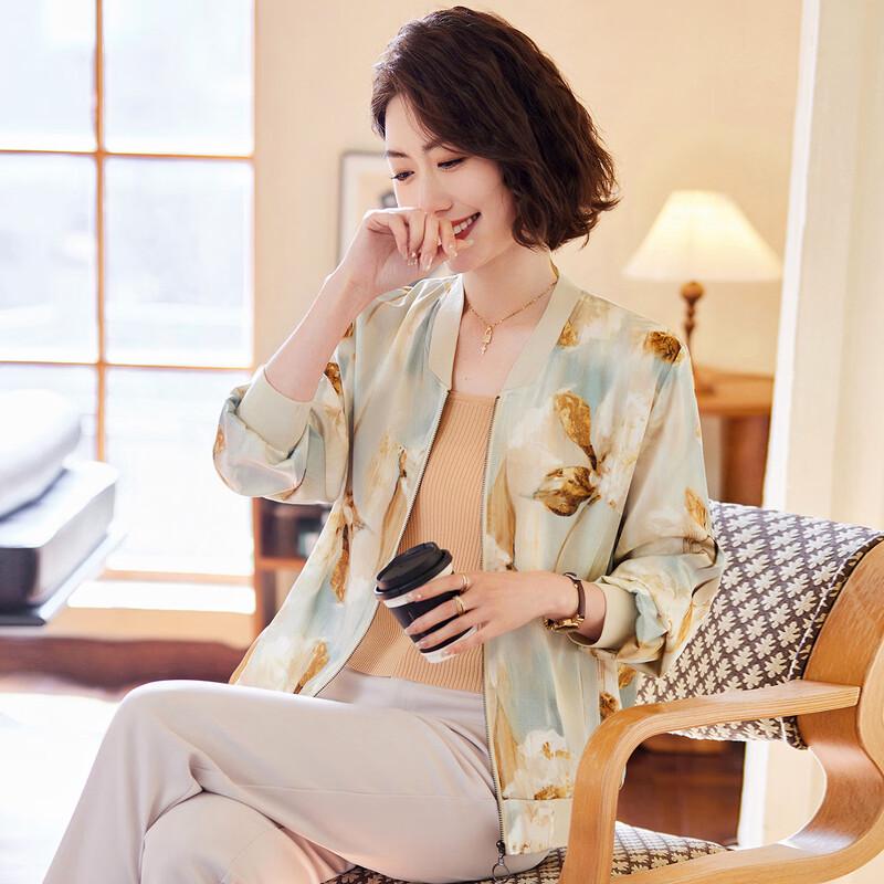 PaSiTe Women's Floral Print Chiffon Sun Protection Jacket