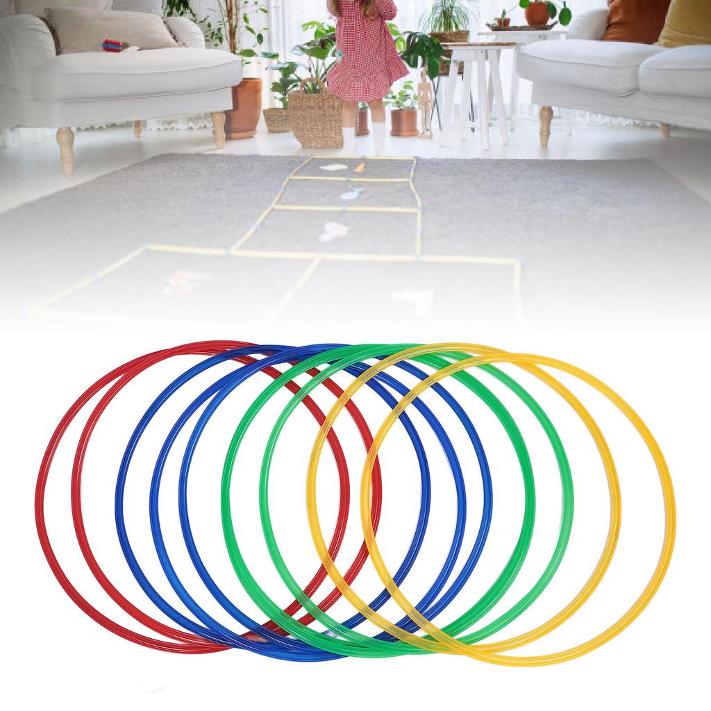 18.9in Sensory Training Hoops Kids Exercise 10pcs Hoop Rings 10pcs Connectors Sensory Training Equipment for Home