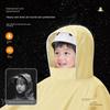 Electric Vehicle Raincoat for Two People, Suitable for Electric Scooters, Parent-Child Full-Body Protection Against Heavy Rain, Enlarged and