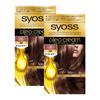 Syoss Oreo Cream Hair Dye for Gray Pearl with Bonus Set X 2 Bonus At Hair, 2-Pack, Pink, [Quasi-drug] (50g + 50g) + (Salon-Quality Home)