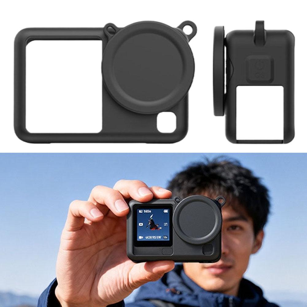 For Silicone DJI Osmo Action6 Quick Release Case HD Tempered Glass Screen Protector Lens Cap Anti Scratch Accessories