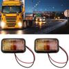 12-24V Car LED Side Marker Lights Square Lights Warning Tail Light Red Yellow Auto Trailer Truck Lorry Clearance Lamps