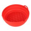 Fryer Silicone Liner Foldable Round Wavy Stripe Heat Resistant Reusable Fryer Pot for Fryer Accessory