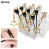 1Pcs Diamond Crown Tube Eyelash Brush Eyebrow Brush Reusable Make Up Brush Dust-proof Eyelash Extension Tool Crystal Rod