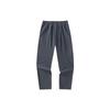 Anta Training Series Solid Color Mid Waist Straight Leg Knitted Casual Pants Men Bottoms Gray 152347314-1