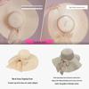 Korean Style Women's Beach Straw Hat - Trendy, Large Brim, Sun Protection, Versatile for Summer Vacations