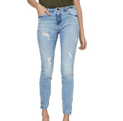 Noisy May Kimmy Normal Waist Ankle Zip AZ093LB Jeans
