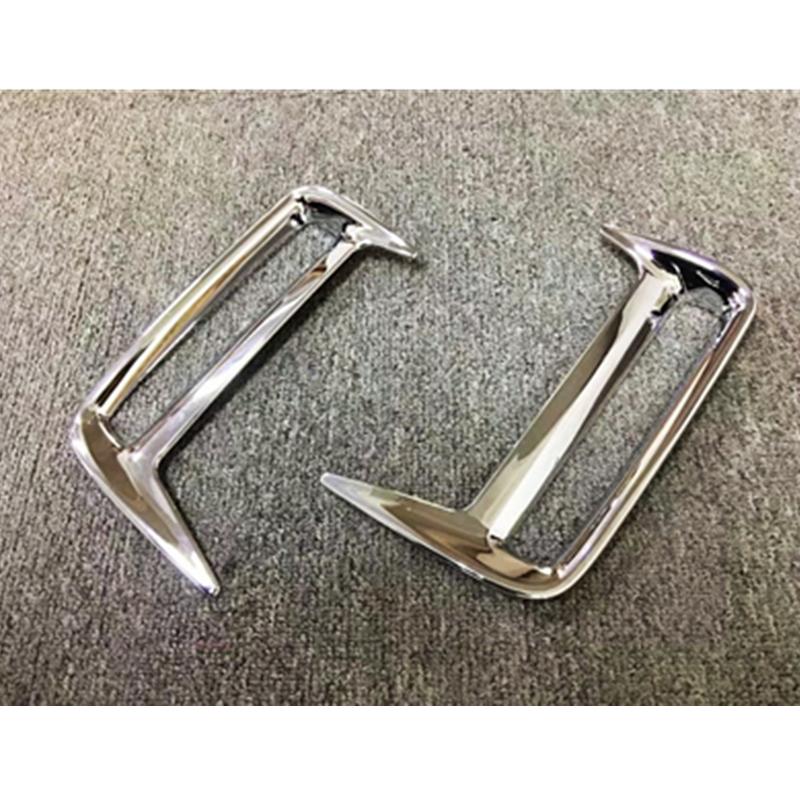 Auto Side Rear Tail Fog Lamp Cover Trim For Toyota Noah Voxy Car Black Fog Light Frame Abs Chrome Car Exterior Accessories